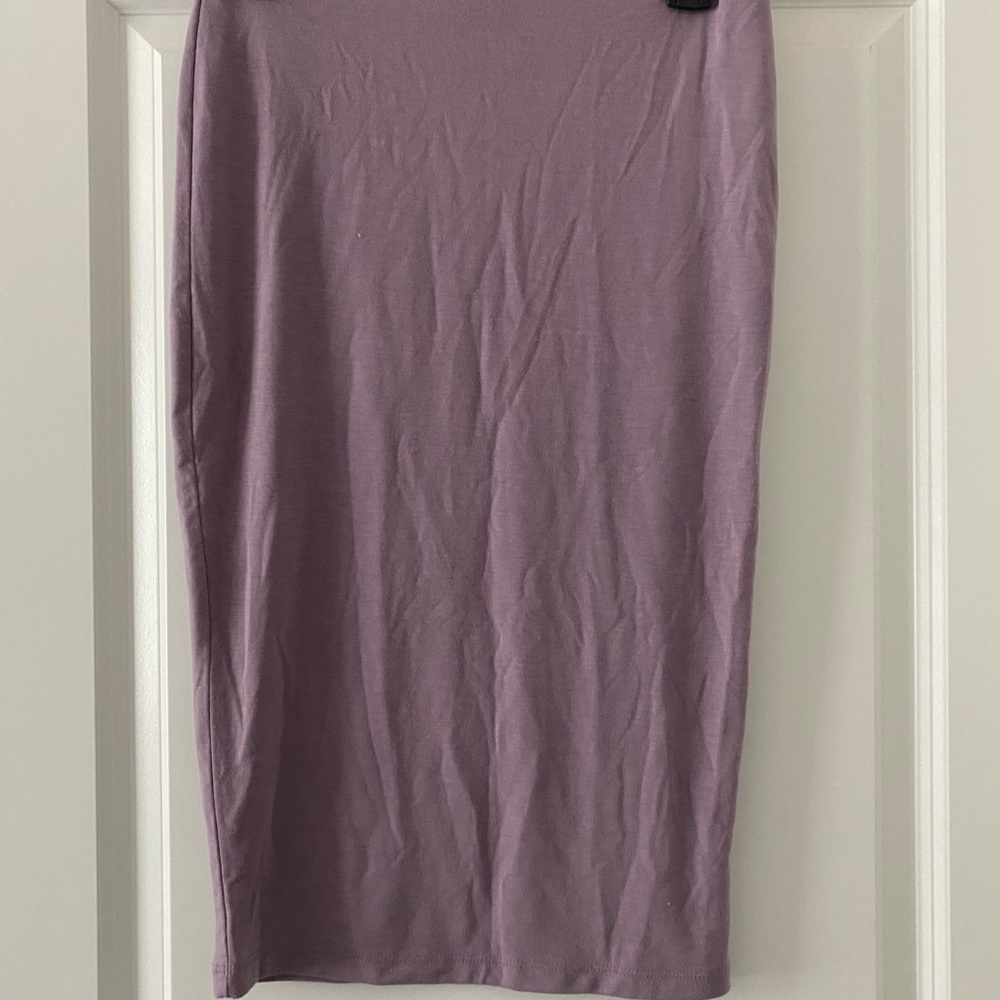 Forever 21 Purple Midi Pencil Skirt